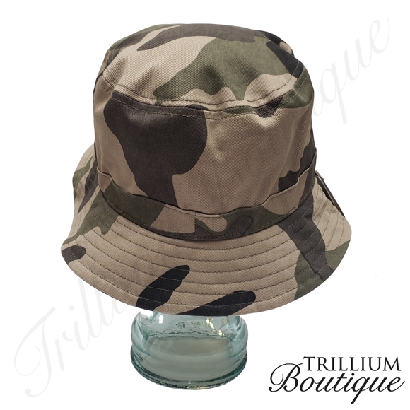 BUNDLE ADIDAS Originals Unisex Washed Bucket Leaf Hat & Camo AOP Bucket Hat NWT - Picture 9 of 9